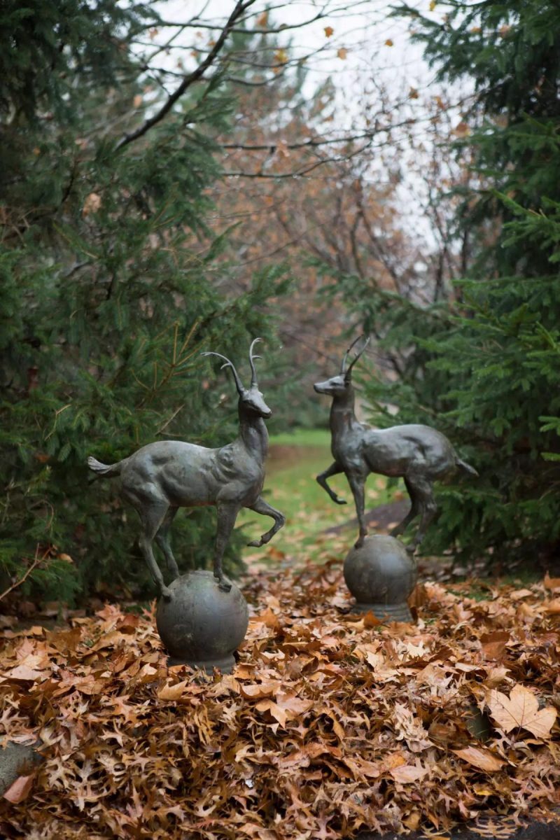 Garden Accents | Alpine Stag Finial Pair Assorted Garden Assorted