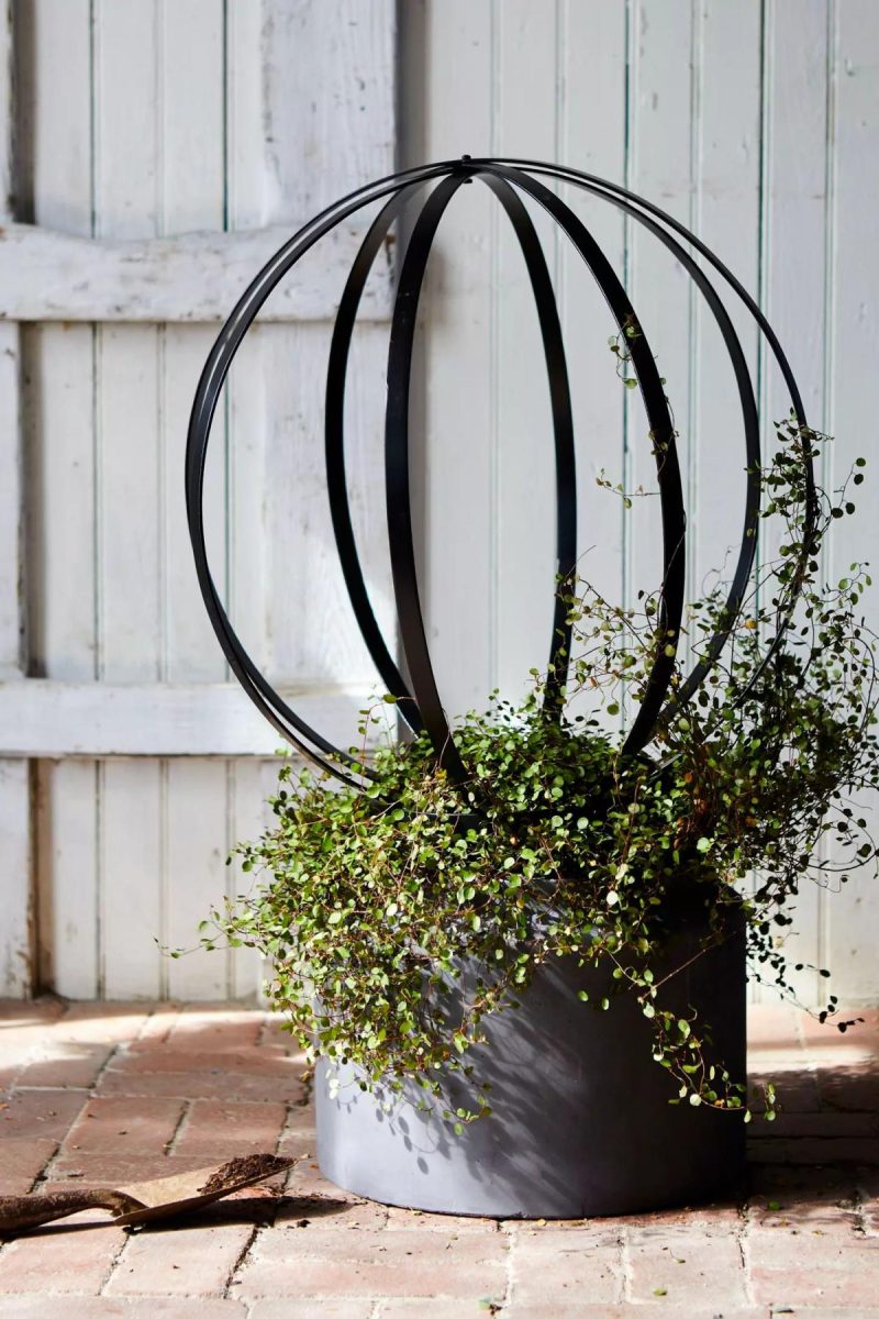 Garden Accents | Sphere Topiary Frame Black Garden Black