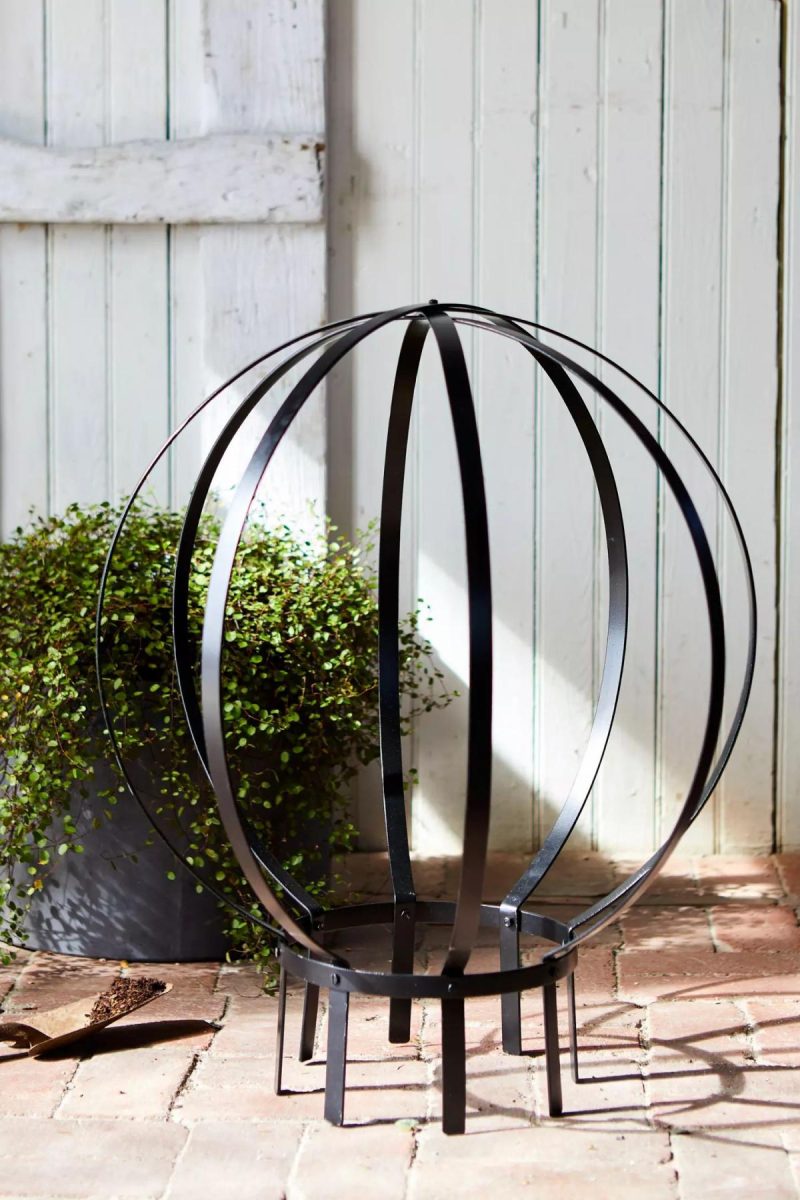 Garden Accents | Sphere Topiary Frame Black Garden Black