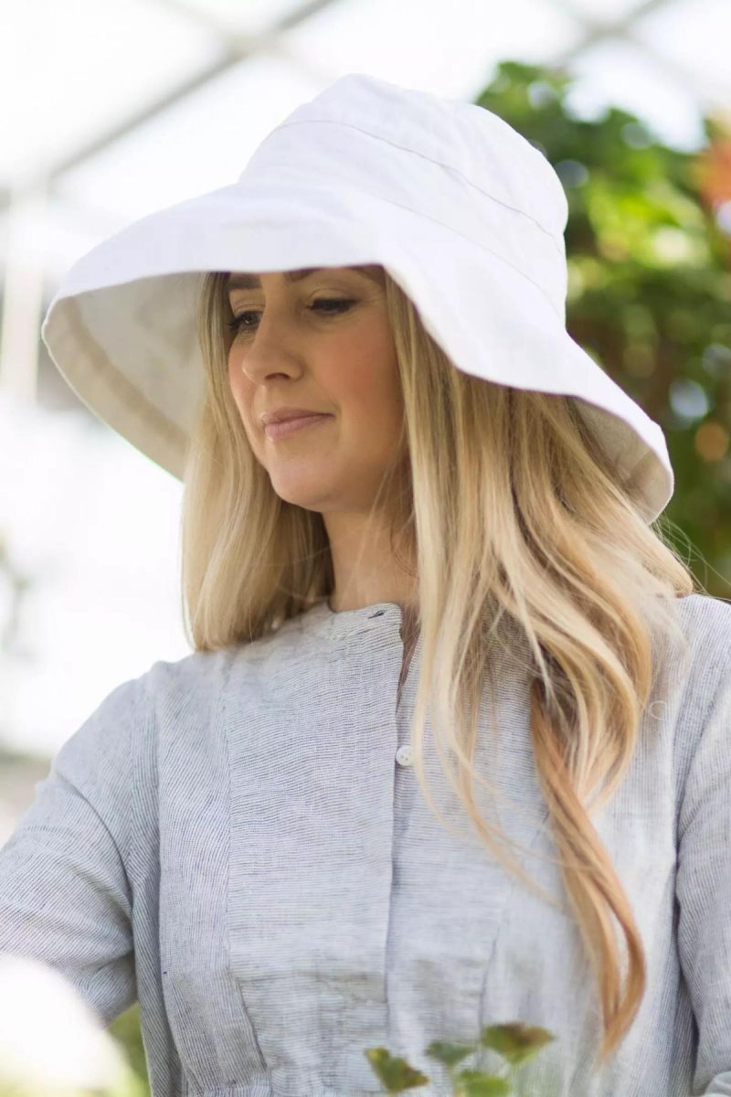 Garden Apparel | Cotton Crusher Hat Powder White Garden Garden Apparel