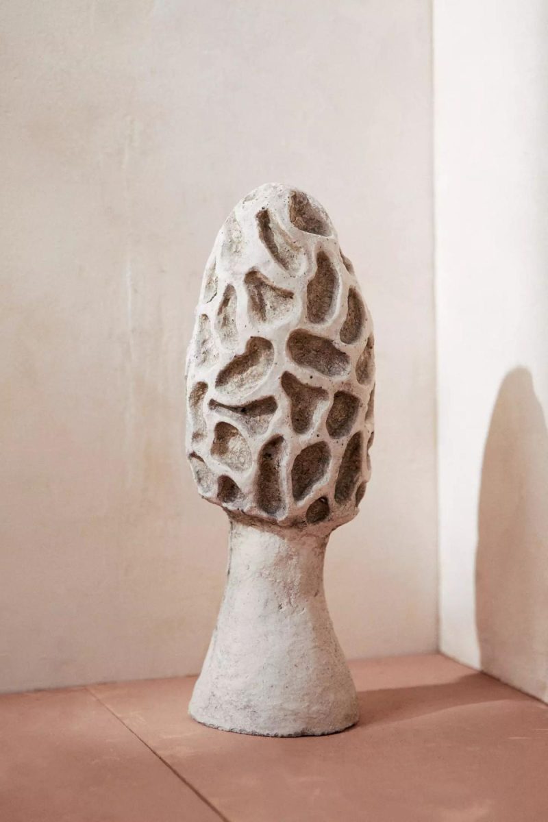 Garden Tools | Concrete Morel Mushroom Natural Garden Garden Accents