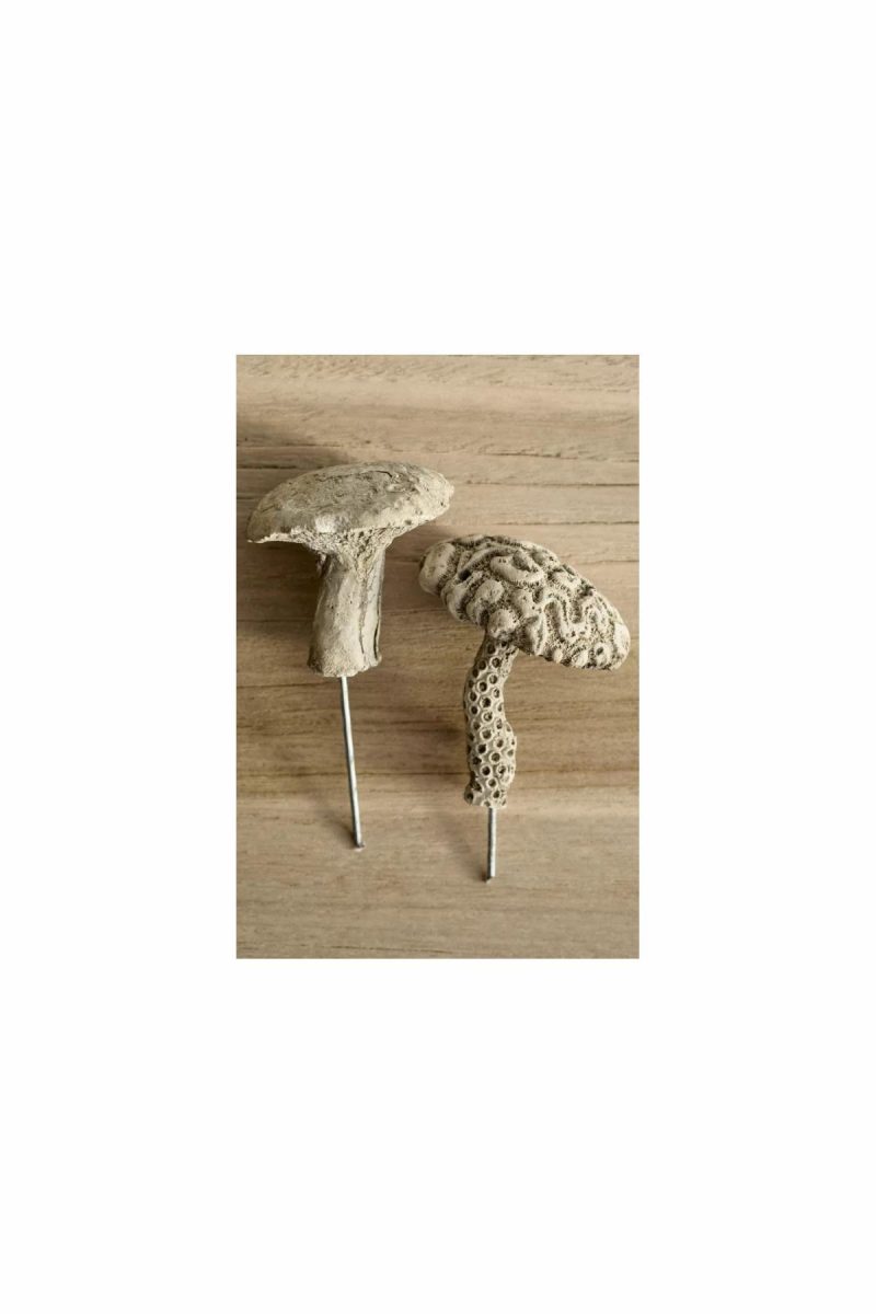 Garden Tools | Hermes Mushroom Concrete Pick Natural Garden Garden Accents