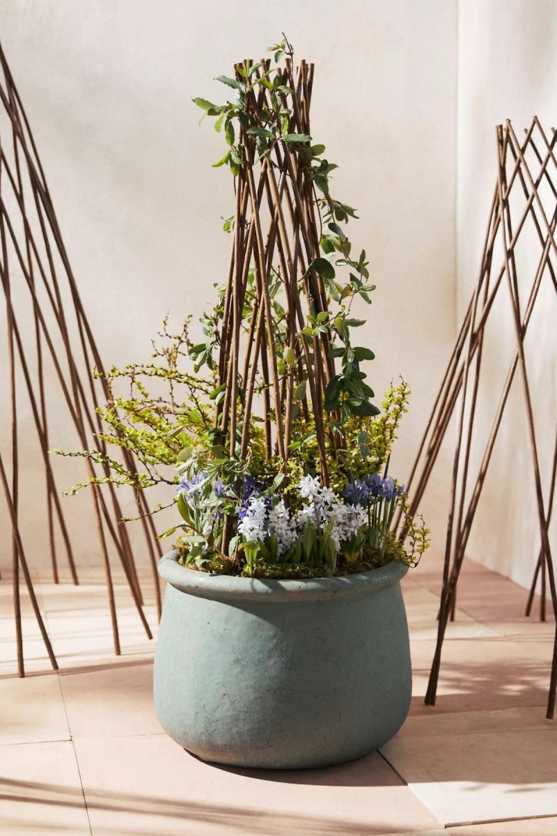 Garden Tools | Woven Willow Cone Obelisk Natural Garden Garden Accents