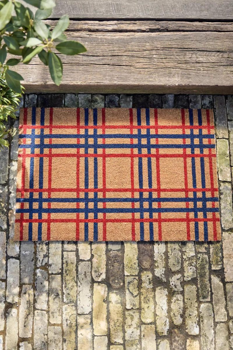 Outdoor Décor | Americana Plaid Doormat Assorted Garden Assorted