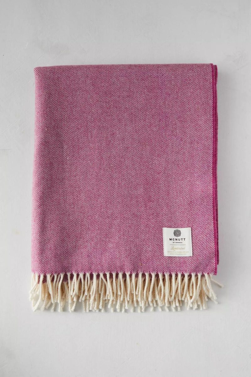 Outdoor Décor | Beetroot Merino Wool Throw Purple Garden Outdoor Décor