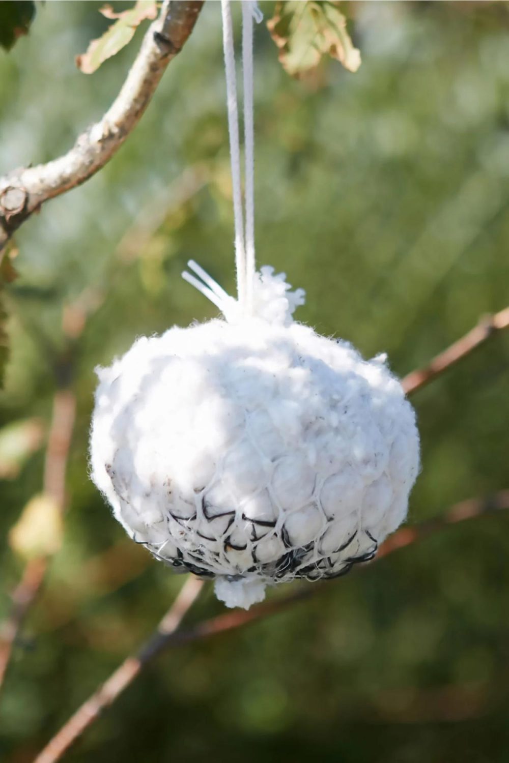 Outdoor Décor | Bird’s Nest Building Cotton White Garden Garden Accents