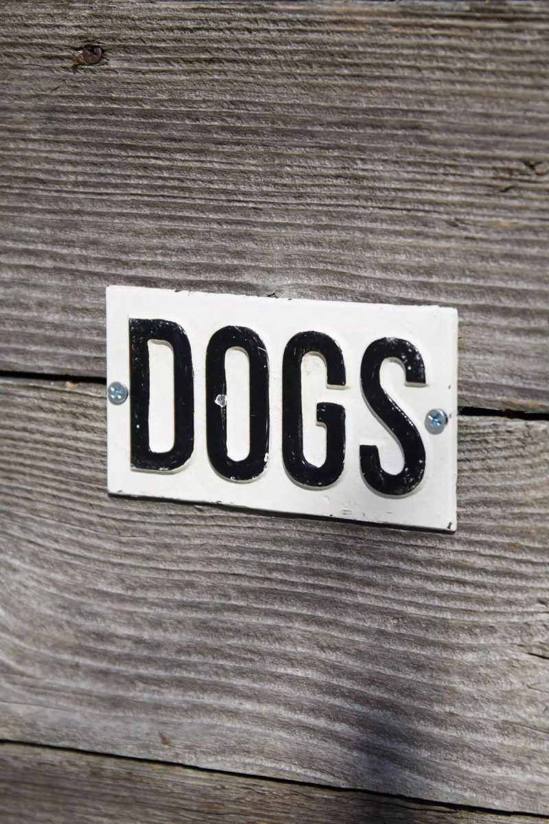 Outdoor Décor | Cast Iron Dogs Sign Black &Amp; White Garden Black &Amp; White