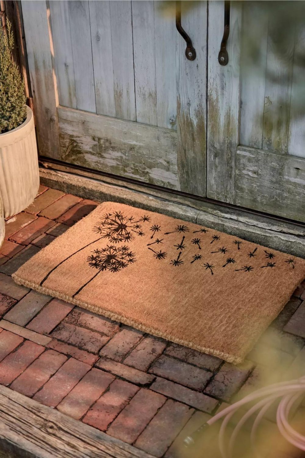 Outdoor Décor | Dandelion Wish Coir Doormat Beige Garden Outdoor Décor