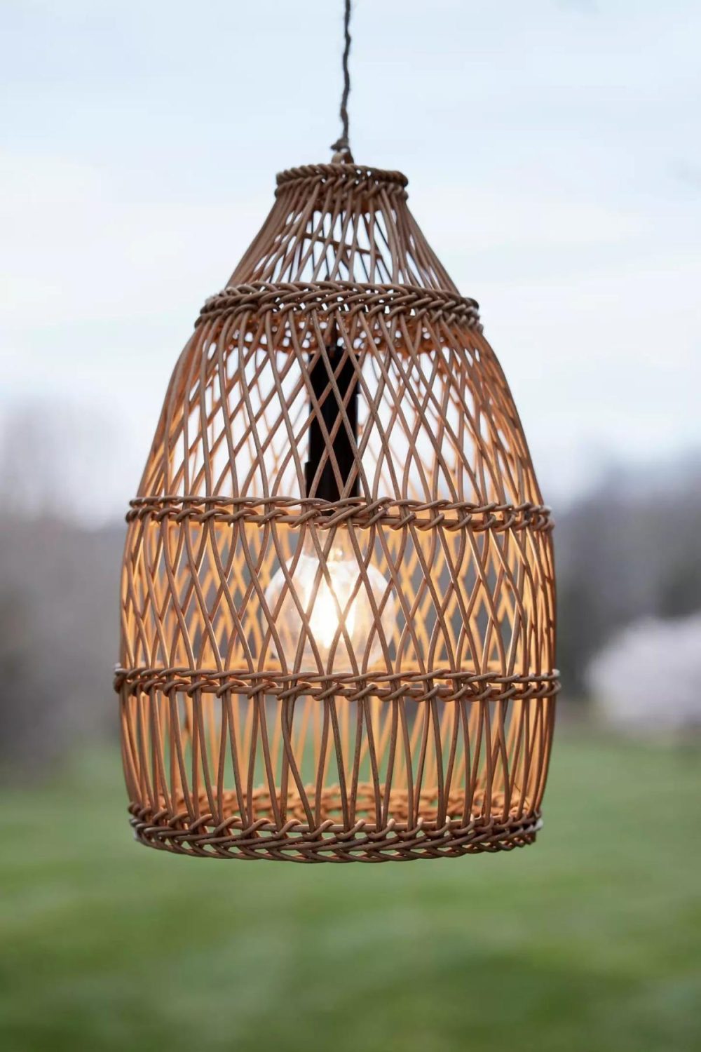 Outdoor Lighting | Woven Rattan LED Outdoor Lamp Assorted Garden Assorted