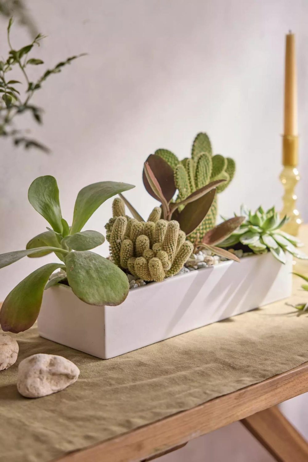 Planters | Ceramic Trough Planter White Garden Planters