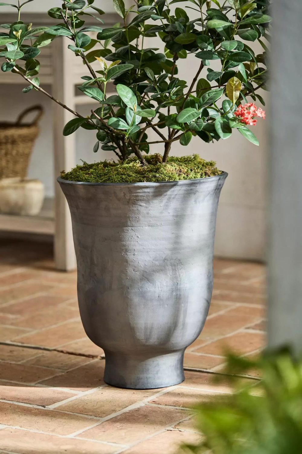 Planters | Jasper Footed Taper Planter Black Garden Black