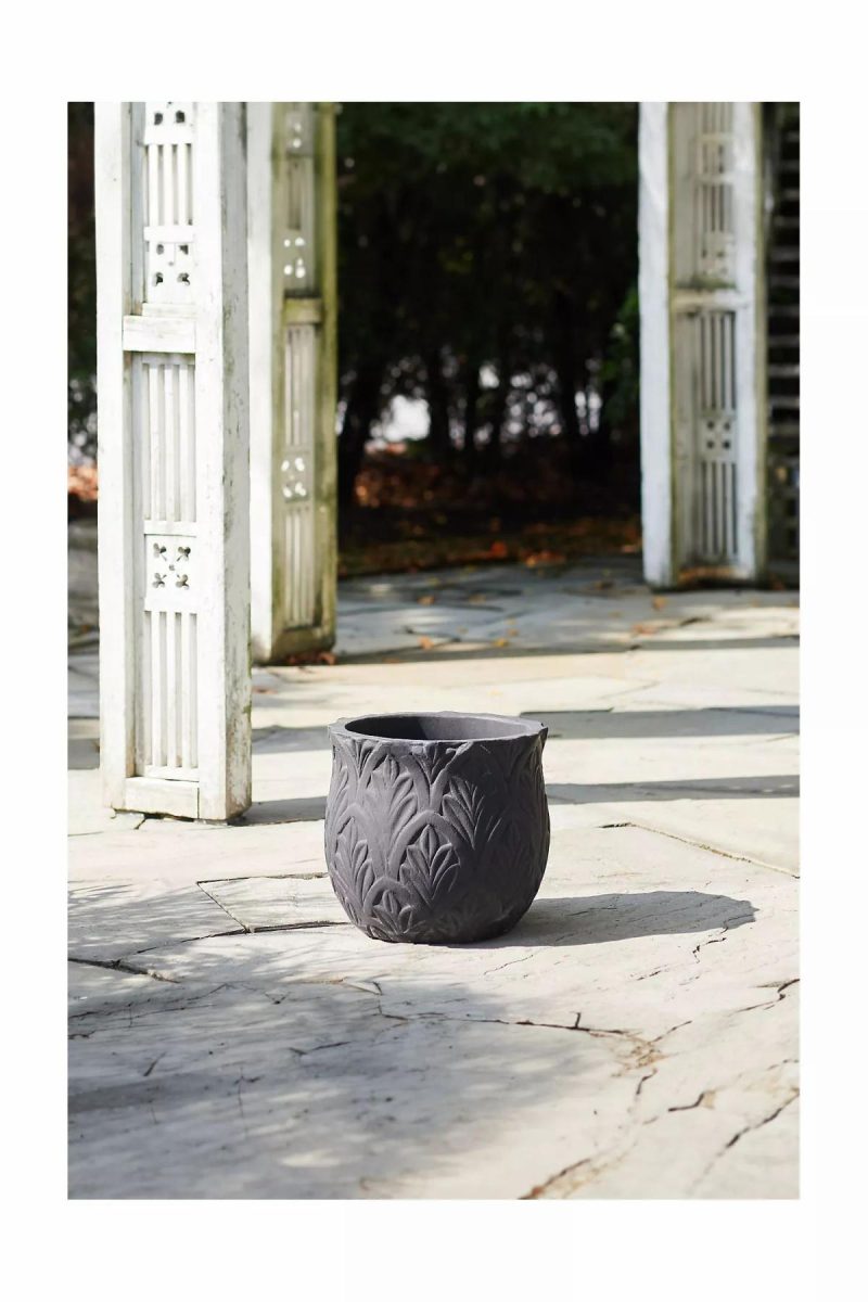 Planters | Paloma Ceramic Planter, 14 Black Garden Black