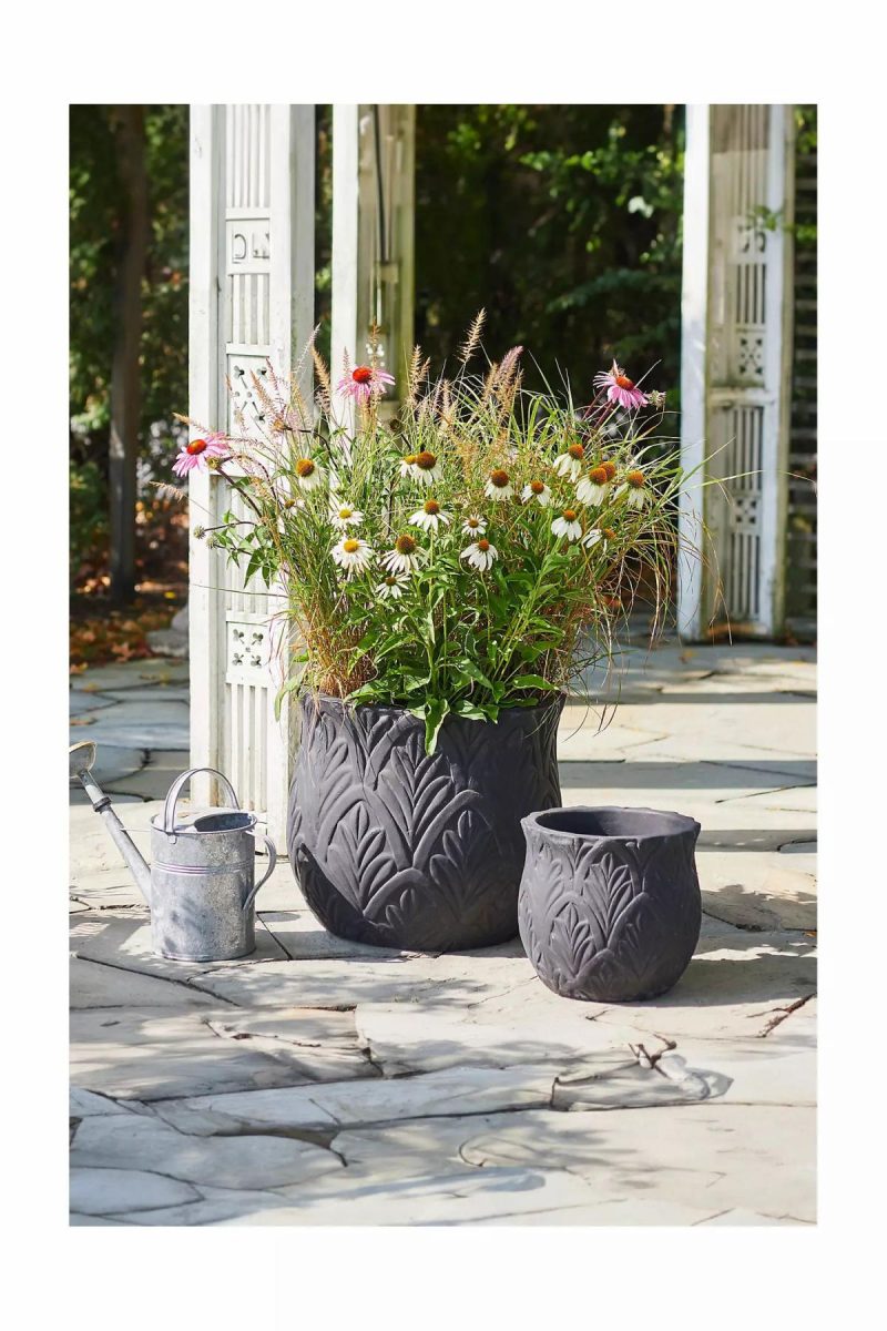 Planters | Paloma Ceramic Planter, 23 Black Garden Black