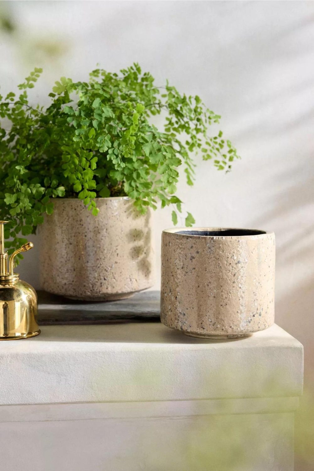 Planters | Reactive Glaze Cylinder Pot Grey Garden Grey