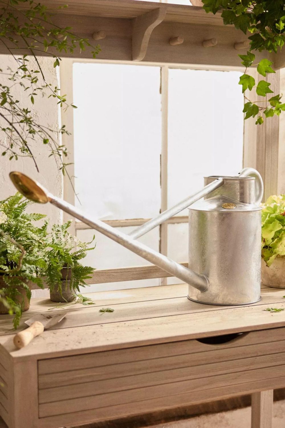 Watering Cans + Hoses | Haws Galvanized Watering Can Silver Garden Silver